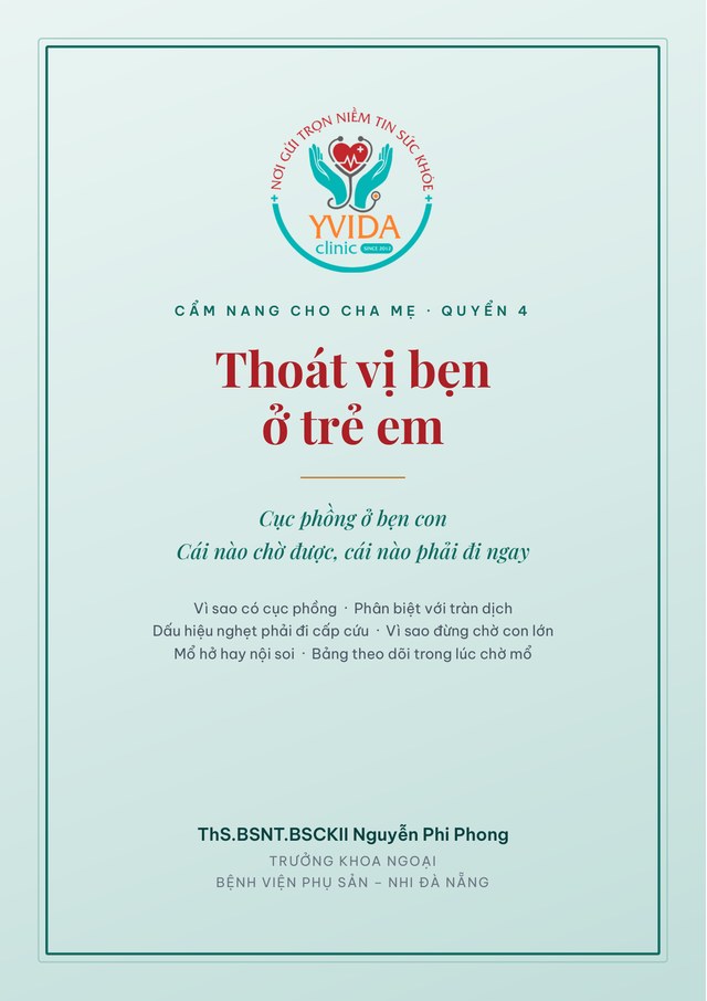 Cẩm nang Thoát vị bẹn ở trẻ em